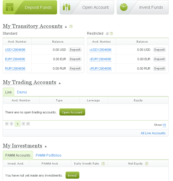 My Trading Account